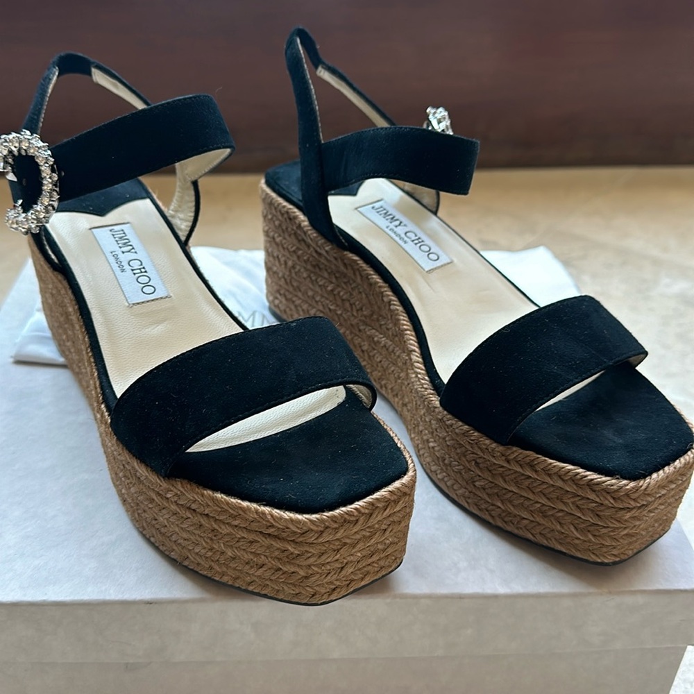 Jimmy Choo black wedge